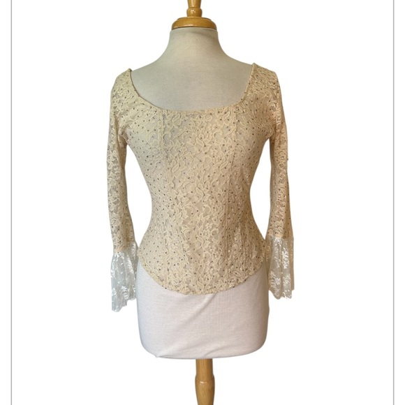 Marikka Nakk Cowgirls Vintage 3 piece skirt western whimsy saloon coquette S - Picture 3 of 8